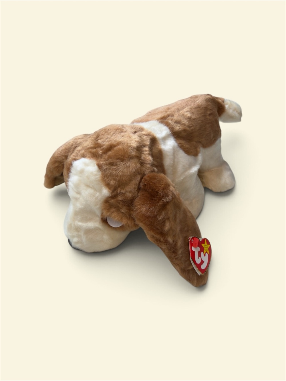 Ty Beanie Babies Brown & White Plush Puppy